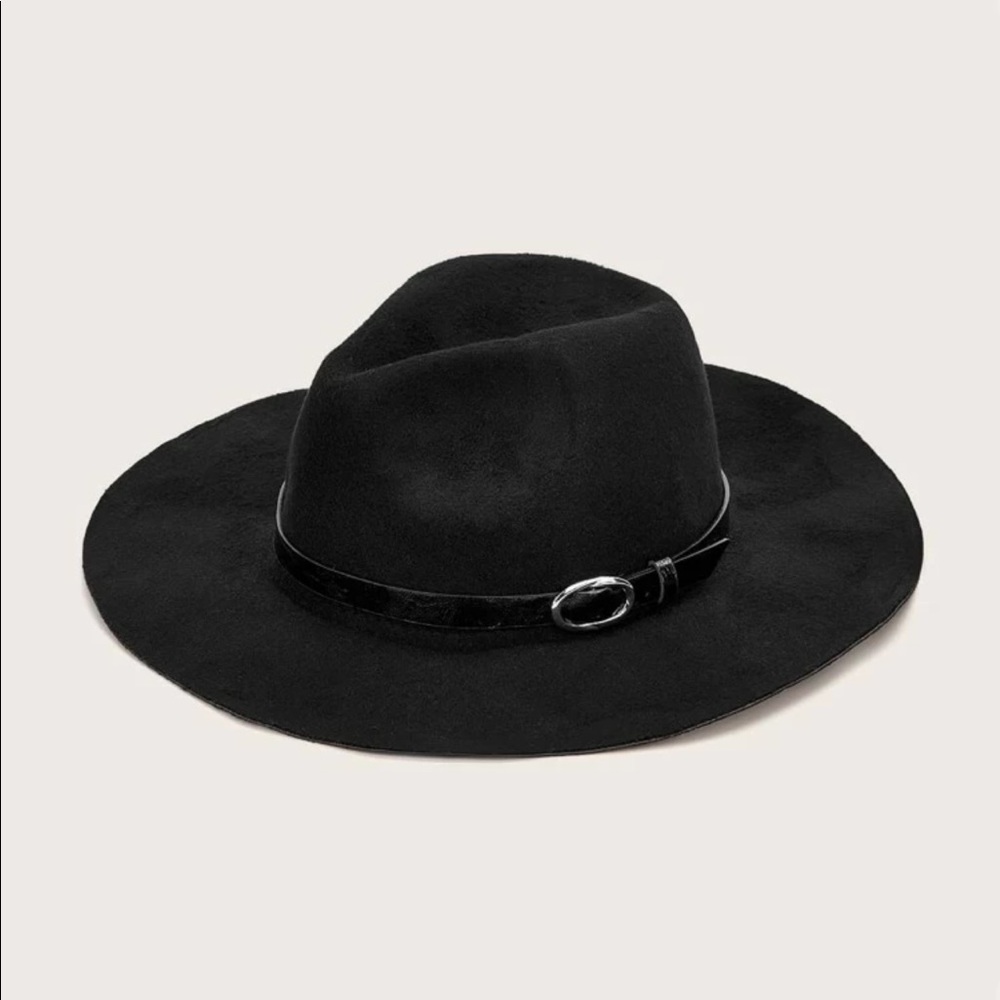 SHEIN Belt Decor Floppy Hat